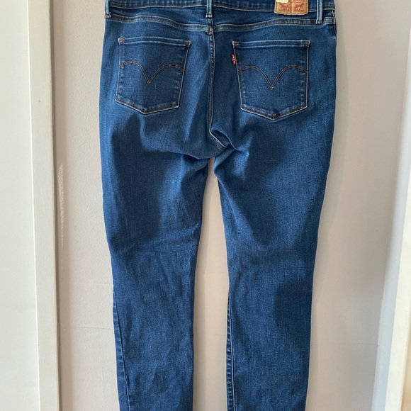 Levi’s Mid Rise Skinny Medium Wash Women’s Denim Jeans Size 14 32 x 32 Casual - Picture 2 of 9